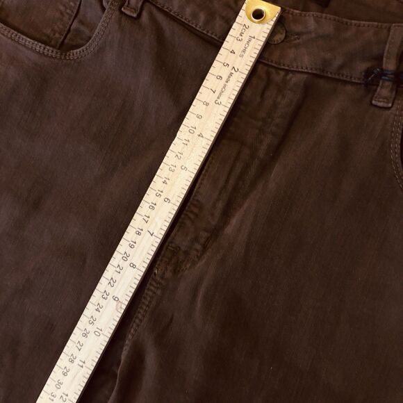 Lucky & Blessed size 16 womens Brown High Rise Flare Jeans Stretch NWT 34 x 33 - Picture 7 of 10